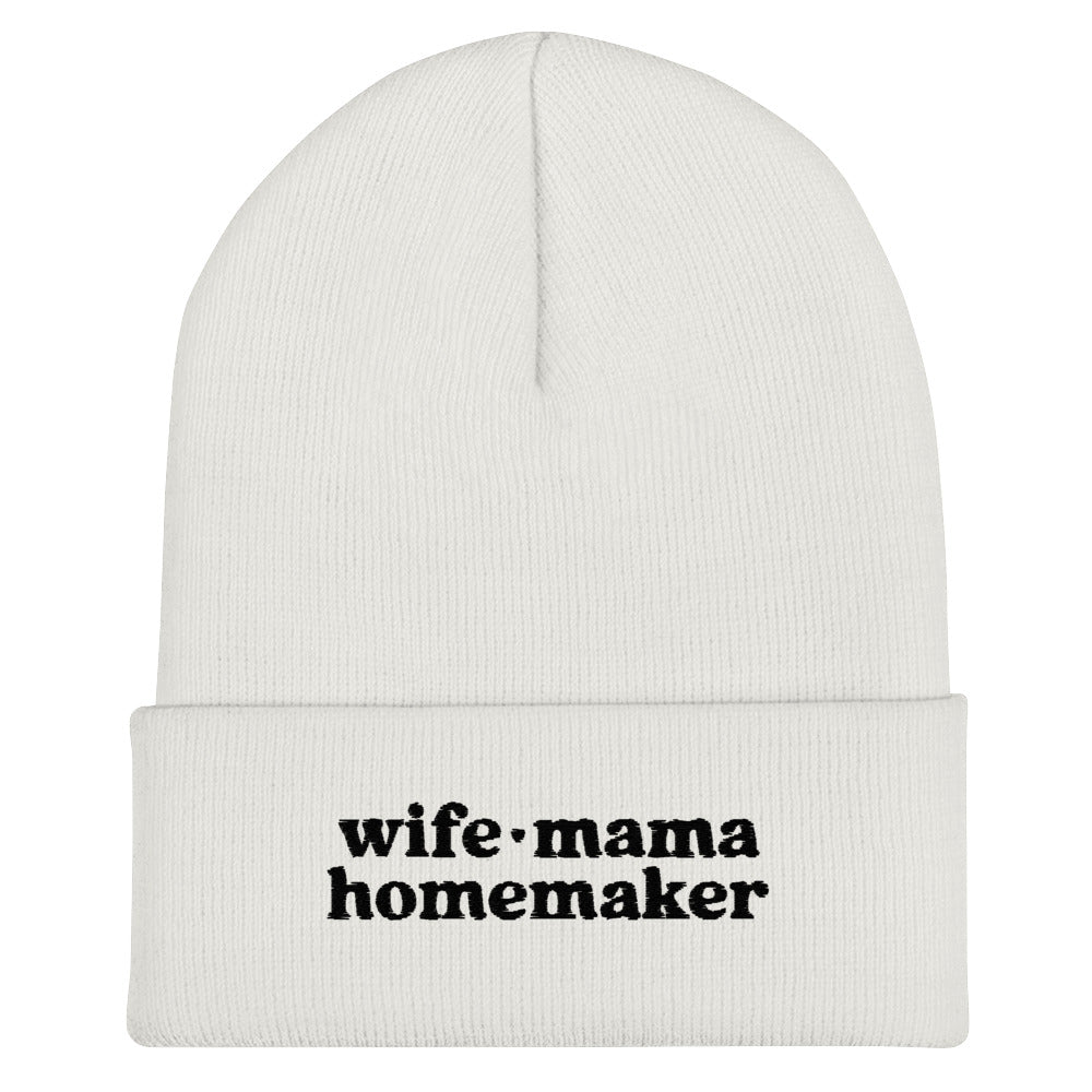 Wife Mama Homemaker Beanie