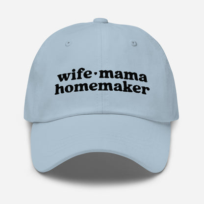 Wife Mama Homemaker Hat in Pink