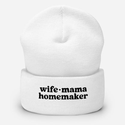 Wife Mama Homemaker Beanie