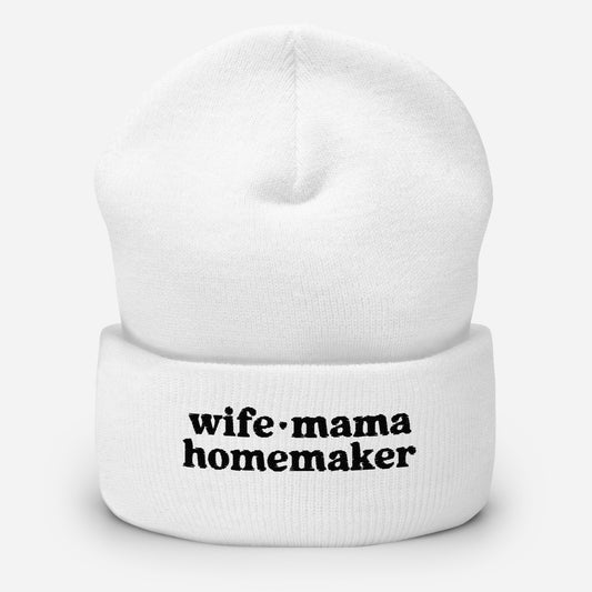 Wife Mama Homemaker Beanie