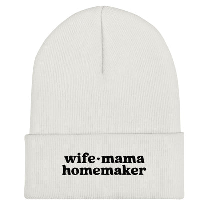 Wife Mama Homemaker Beanie